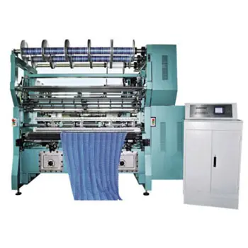Kecepatan Tinggi Triko Cut Presser Warp Knitting Machine
