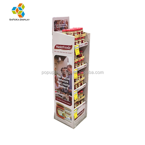 Shenzhen Pop Food Display Werbe material 4 Schichten Karton Regal Tablett Display für Gewürze - Product Image 2
