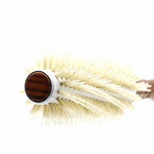 <span class=keywords><strong>S</strong></span> M L3サイズセラミックコーティングラウンドバードコーム木製ハンドルナイロンファイバーヘアブラシ