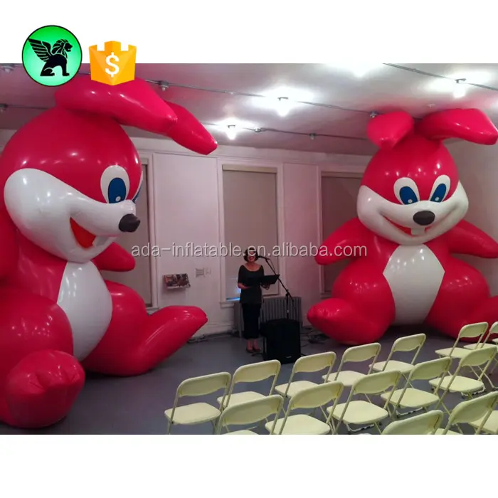 Decorazione gonfiabile gigante personalizzata della mascotte del fumetto del coniglio gonfiabile del partito di evento di Festival per la festa A2265