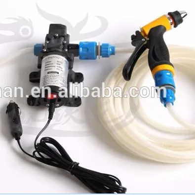 12v portátil mini bomba elétrica de alta pressão, auto-priming, carro, lavagem, bomba de água 12v