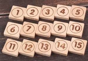את 15 פאזל (מספר שקופיות המוח טיזר) עם ברור נרתיק צרור מסיבה-4 חבילה