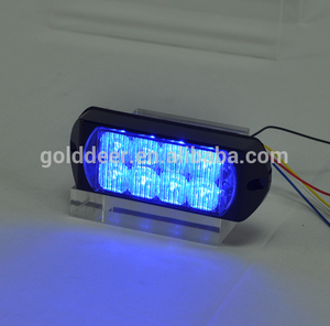 Golddeer ไฟหน้ารถแอลอีดีเตือนด้านข้างใช้ไฟรถพยาบาลสำหรับรถบรรทุกสีเหลืองอำพัน9 ~ 30V - Product Image 6