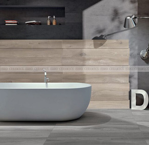לבן ואפור צבע 20x120cm עץ עץ מראה מזוגג מאט פורצלן אריחי רצפה