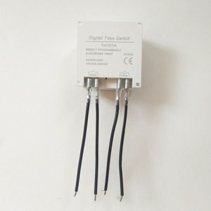 CE RoHS CN101A זמן מתג 220V 110V 24V 12V עם <span class=keywords><strong>4</strong></span> חוטים LCD תצוגת יומי שבועי לתכנות הדיגיטלי טיימר