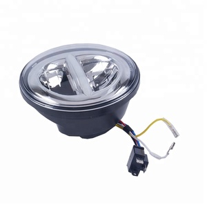 <strong>Top</strong> <strong>Sale</strong> High Low Beam Headlight Motorcycle 12 Volt <strong>Led</strong> Motorcycle Headlight Assembly Chrome Black Bezel - Product Image 2