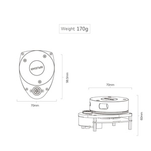 Laser Del Radar Lidar Rplidar A1 2D 360 Gradi 12 Metri di Raggio di Scansione Llidar Sensore di Scanner