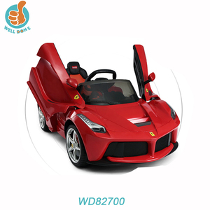 时尚最新品牌玩具车，双门开启，最畅销的音乐真皮座椅骑乘汽车WD82700