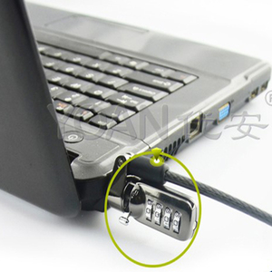 באיכות גבוהה נוח keyless מנעול, צופן מחברת מנעול עם שרשרת פלדה כבל חוט נעילת למחשב שולחני tablet מחשב
