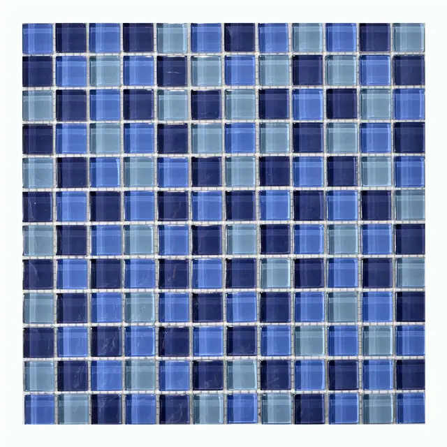 Telhas da parede tipo/azul cor mised piscina mosaico/Top venda mosaico telhas de DEMAX
