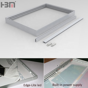 6063 T - slot วัสดุอลูมิเนียมโปรไฟล์ seg ผ้า lightbox กรอบ forr led light กล่องชั้นหรือแขวนคู่ light bx - Product Image 2