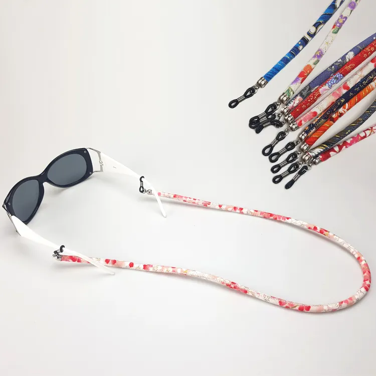 Non slittamento multi colore handmade puro cotone regolabile occhiali da sole sportivi fermo di cinghia cavo di occhiali