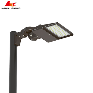 ETL DLC 100W Schuhkarton LED Außen leuchte für Straßen parkplatz 5 Jahre Garantie Aluminium Lampen gehäuse IP66 Wechselstrom versorgung
