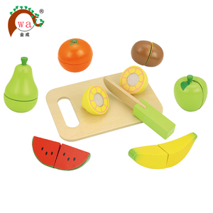 子供のおもちゃ果物と野菜のカッティングゲーム教育木製キッチンセットおもちゃ