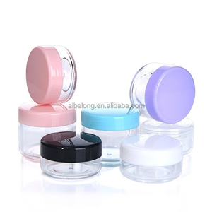 IBELONGホット販売10グラム15グラム20グラム空のクリアPSプラスチック化粧クリームジャー