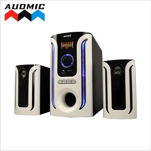 经典设计超低音低音炮扬声器多媒体蓝牙2.1Ch电脑扬声器，带USB/AUX/SD/FM收音机 - Product Image 4