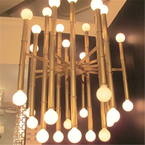 אמנות עיצוב מודרני e14 <span class=keywords><strong>led</strong></span> צהוב תאורה פלדה זהב תליון מנורת מלבן מלנברשת עבור משרד שולחן חדר אוכל אור