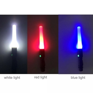 USB ชาร์จ Blue Light สัญญาณไฟฉายฐานแม่เหล็ก RGW Tri สีไฟฉายรถไฟสัญญาณ - Product Image 3