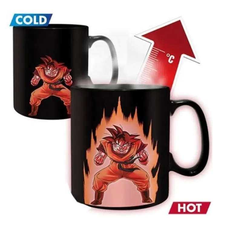 Tasse à changement de couleur en céramique avec Logo personnalisé, tasse à café magique Dragon Ball 11Oz, vente en gros