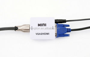 Proveedor confiable Venta caliente Mini VGA a convertidor compatible con HDMI VGA2HDMI Video Box Adaptador de audio 1080P para PC portátil HDTV Proyector TV - Product Image 6