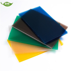 Polycarbonat Preis m2 Dicke 4mm bis 20mm Farben umfassen klar, grün, blau, opal, dunkelbraun, weiß usw.