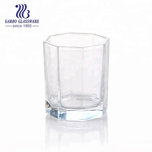 แปดเหลี่ยมรูปร่าง9ออนซ์ถ้วยแก้วฐานหนักเครื่องแก้วถ้วย - Product Image 3