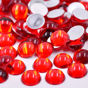 15mm Mix renk yuvarlak şekil Clothes chon Flatback Strass kristal taşlar akrilik Rhinestones giysi el sanatları için - Product Image 3