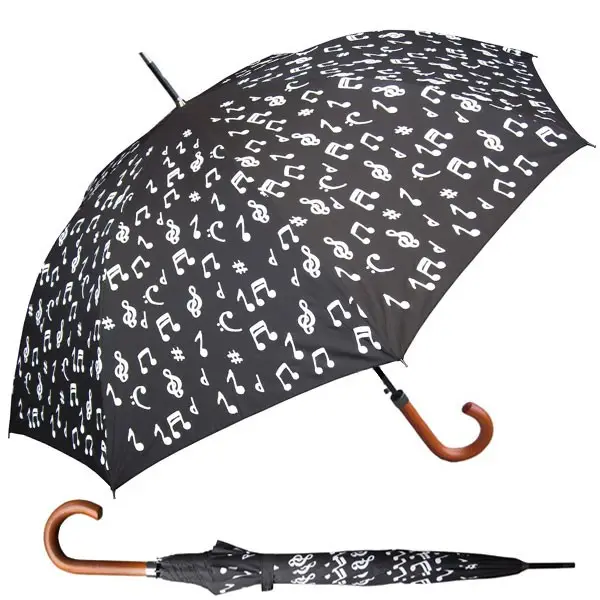 Ovida bastão de design personalizado, impressão de logotipo que muda de cor guarda-chuva automático
