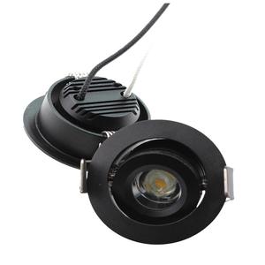 1 วัตต์ Warm 3000 พัน 12 โวลต์ Spotlight เปิด 4 เซนติเมตรฝังโคมไฟเพดาน LED สแควร์รอบ Ox Eye โคมไฟ Concentrator โคมไฟตั้งโต๊ะ - Product Image 5