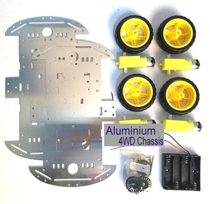 4WD Smart <strong>Robot</strong> Car Aluminium Chassis Kits 4WD Metal Chassis Kits For DIY Education &amp; Maker Boards - Product Image 5