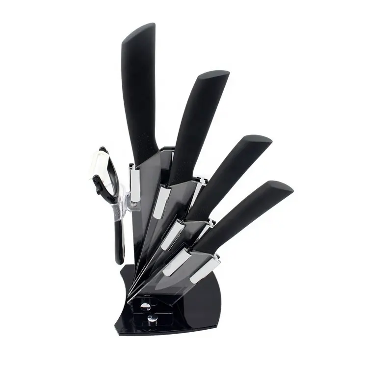 Top quality zirconia black blade ceramic kitchen knife set