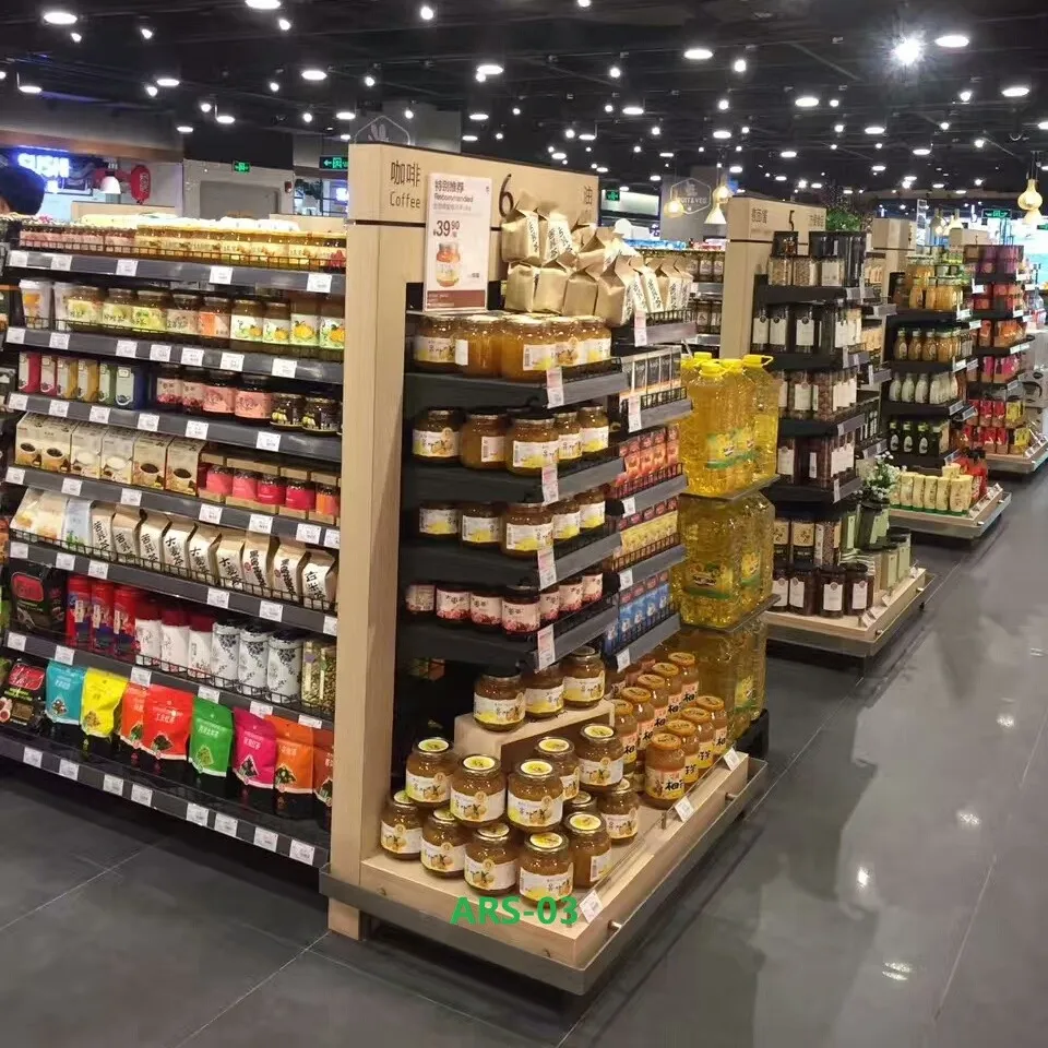 2022 nouveau design équipement de supermarché magasin magasin aménagement présentoirs pour la vente au détail
