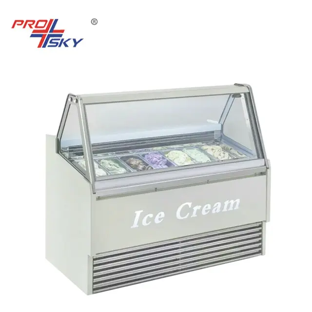 Mini venda comercial portátil 6 /7 panelas, sorvete branco picolé gelado exibição de peito congeladores preço
