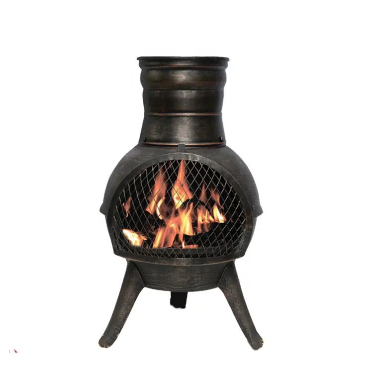 Açık mini dökme demir chiminea/dökme demir chimenea