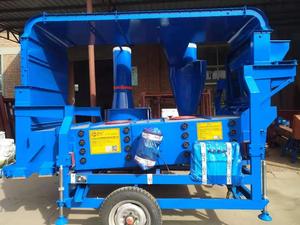 Çift winnowing Tahıl Temizleyici Temizleme Makinesi Fasulye Susam
