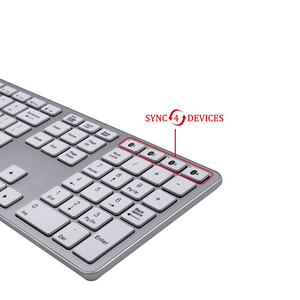Branco portátil usb sem fio bluetooth, hebraico russo teclado de computador layout
