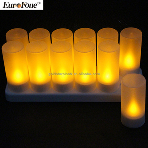 สไตล์ใหม่ไม่มีฟังก์ชั่นรีโมทคอนโทรล led tealight เทียน