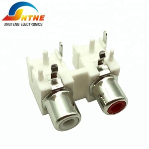 2 פינים RCA שקע עבור pcb הר RCA-216 <span class=keywords><strong>AV</strong></span> אודיו וידאו שקע שקע rca מחברים