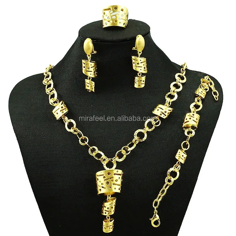 gold plated italian gold jewelry sets african 925 party design newest one