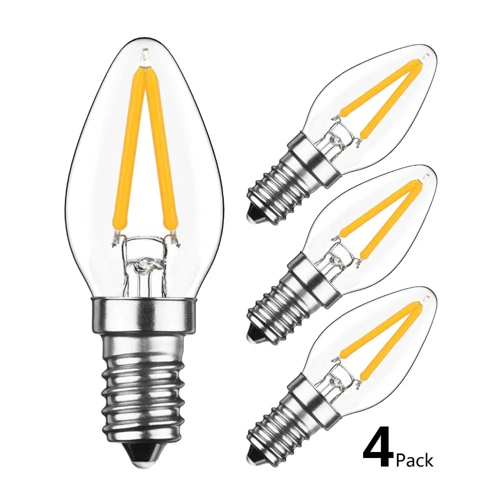 LED Edison Cổ Điển Trang Trí Filament Ánh Sáng Bulb 2 Wát 4 Wát 6 Wát 8 Wát 10 Wát 12 Wát LED Light Chandelier Bulb 360 Độ Ấm Trắng Dimmable