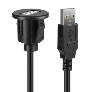 כיכר יציאה אחת <span class=keywords><strong>USB</strong></span> 2.0 פלאש לוח הר הארכת לוח הר <span class=keywords><strong>usb</strong></span> כבל עם אבזם עבור רכב משאית סירה