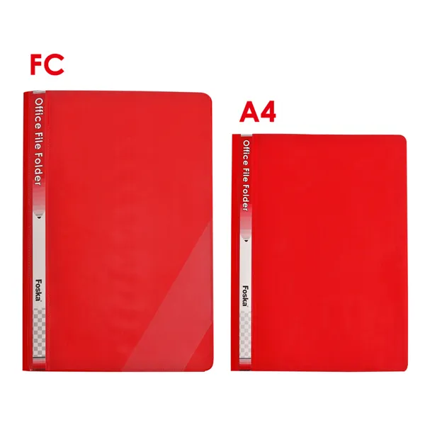 Carpeta de archivos de oficina de plástico de Color sólido A4 FC