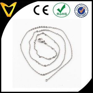 Chovm Website 2015 Hot New Product Fashion Jewelry 2.0ミリメートルTitanium Stainless Steel Silver WomenのNecklace O Chain - 24 Inch