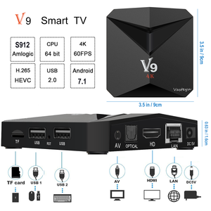 世界最大テレビボックス2GB/16GB V9 PRO <span class=keywords><strong>Best</strong></span> OTT TV <span class=keywords><strong>Box</strong></span> S912 Android 4 18k衛星放送受信機