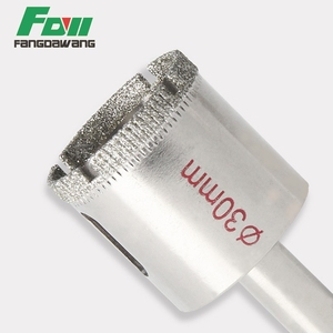 Grão de diamante buraco saw núcleo segmento broca para o vidro