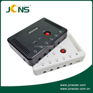 Tragbare Mini-Solarpanel-Kits JCNS DC 6V/12V/3A 4W mit 2 <span class=keywords><strong>LED</strong></span>-Lampen für kleine Häuser