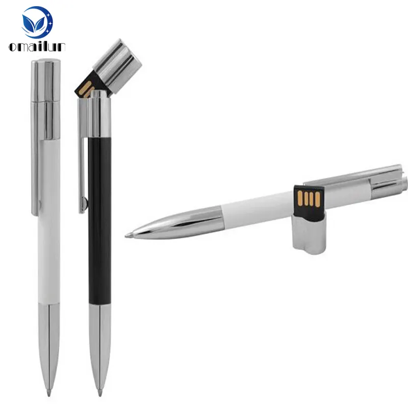 2 in 1 promotionele logo usb balpen met usb flash drive 4 gb 8 gb 16 gb