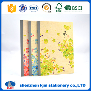 Colla vincolante eco notebook con stampato carta goffrata copertura