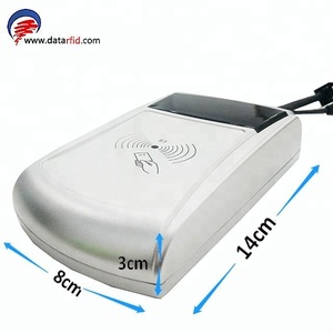 Leitor de cartões 13.56mhz nfc wifi, leitor de cartões sem contato rfid com tela lcd
