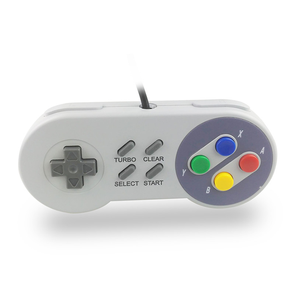 ゲームパッドSNESジョイスティックUSBコントローラー用ミニ有線ポータブルゲームコンソール